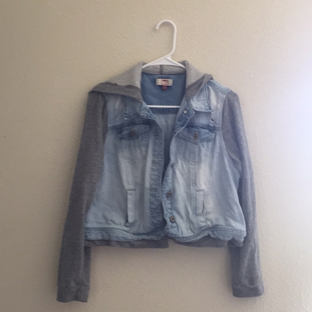 Lei juniors distressed crop jacket XL
